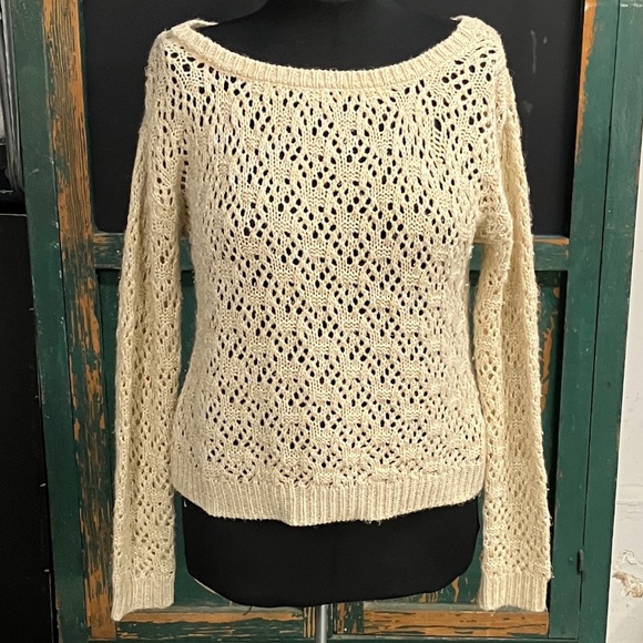 a.n.a A New Approach Open-knit Pullover Sweater - Picture 1 of 5